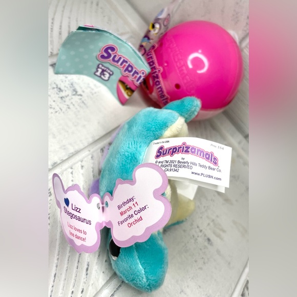 Surprizamals Lizz Stegosaurus Series 13 Mini Toy Plush NWT - Picture 11 of 14